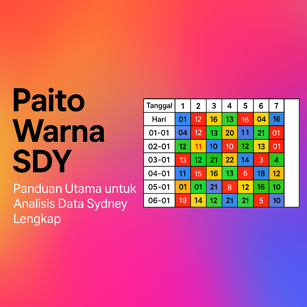 Paito Warna SDY