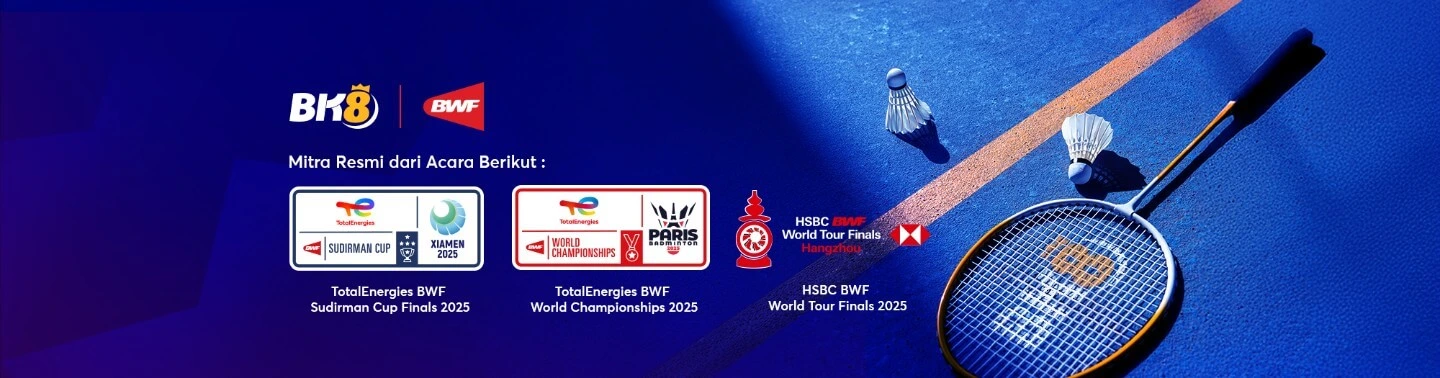 BK8 Official Partner BWF World Tour